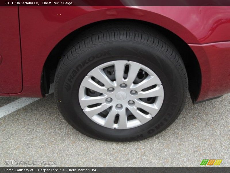 Claret Red / Beige 2011 Kia Sedona LX