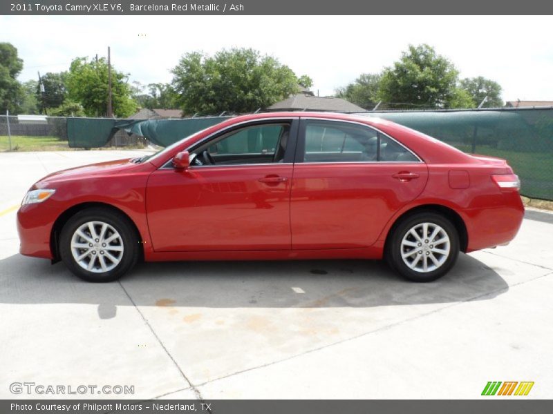 Barcelona Red Metallic / Ash 2011 Toyota Camry XLE V6