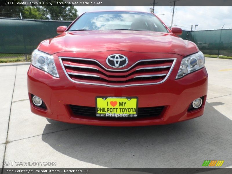 Barcelona Red Metallic / Ash 2011 Toyota Camry XLE V6