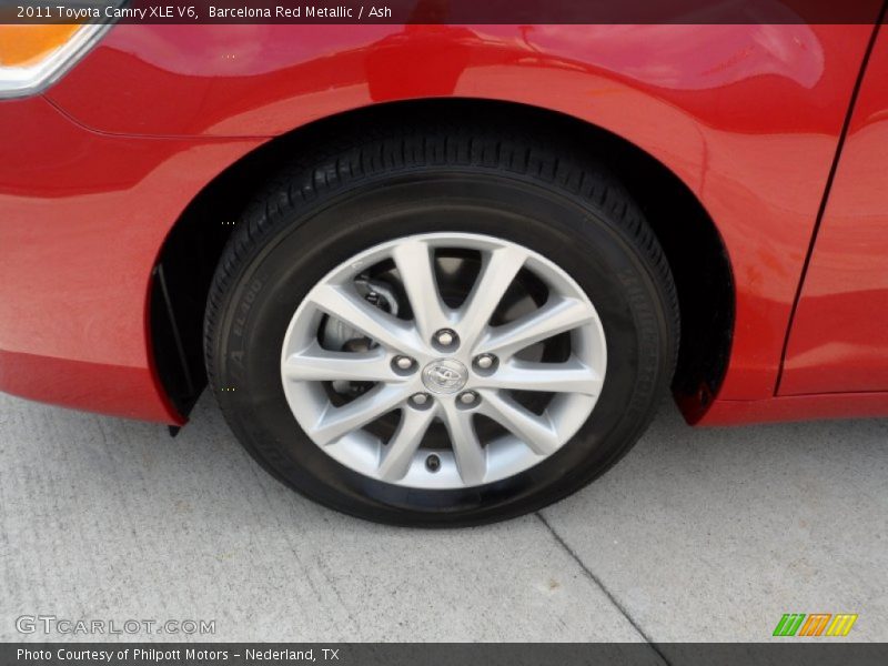 Barcelona Red Metallic / Ash 2011 Toyota Camry XLE V6