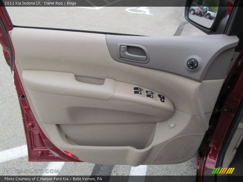 Claret Red / Beige 2011 Kia Sedona LX