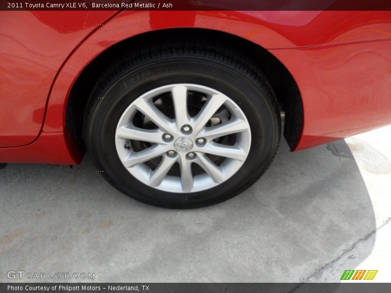 Barcelona Red Metallic / Ash 2011 Toyota Camry XLE V6