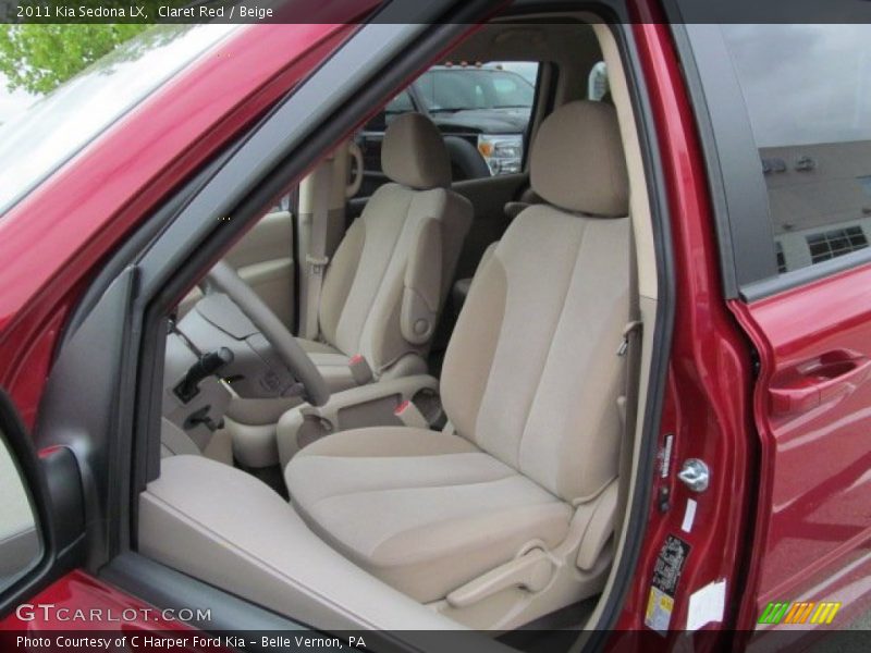 Claret Red / Beige 2011 Kia Sedona LX