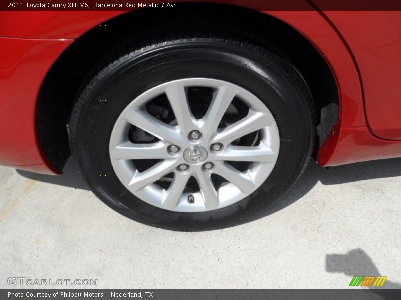 Barcelona Red Metallic / Ash 2011 Toyota Camry XLE V6