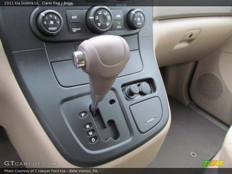 Claret Red / Beige 2011 Kia Sedona LX