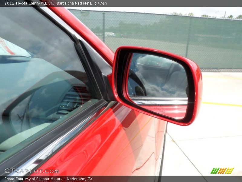 Barcelona Red Metallic / Ash 2011 Toyota Camry XLE V6