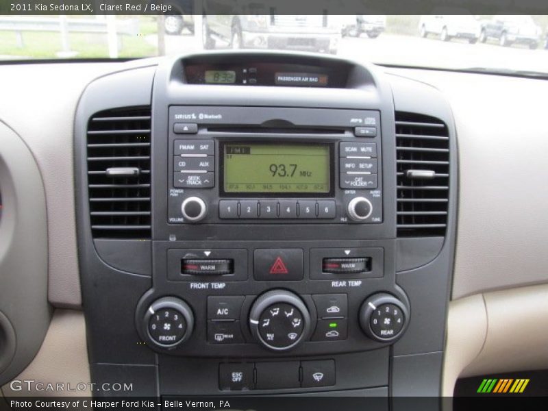 Claret Red / Beige 2011 Kia Sedona LX