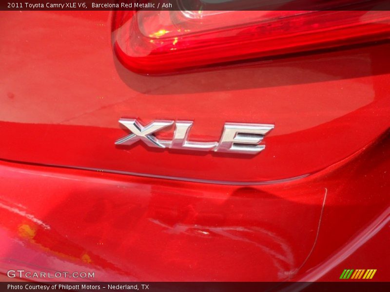 Barcelona Red Metallic / Ash 2011 Toyota Camry XLE V6