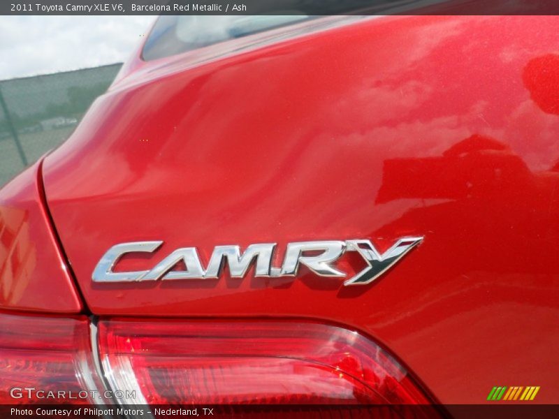 Barcelona Red Metallic / Ash 2011 Toyota Camry XLE V6