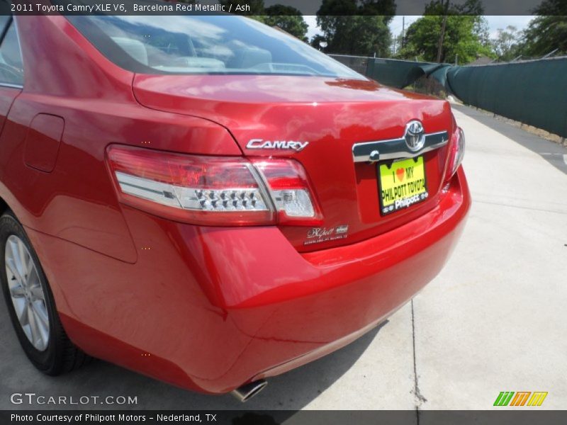 Barcelona Red Metallic / Ash 2011 Toyota Camry XLE V6