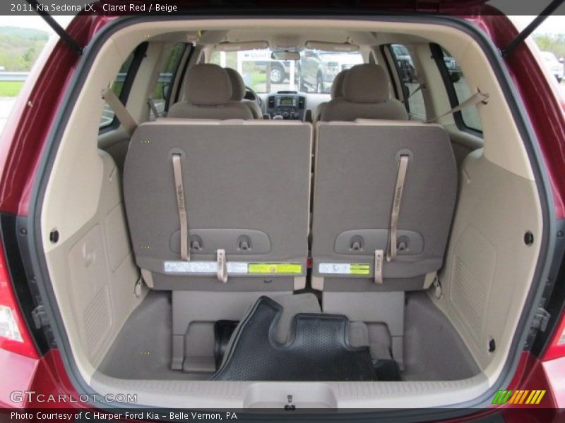 Claret Red / Beige 2011 Kia Sedona LX