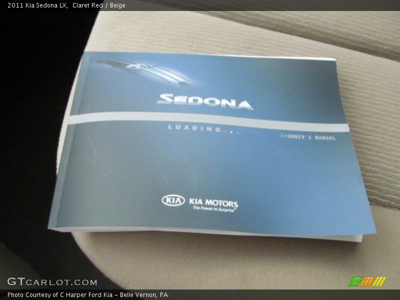Claret Red / Beige 2011 Kia Sedona LX
