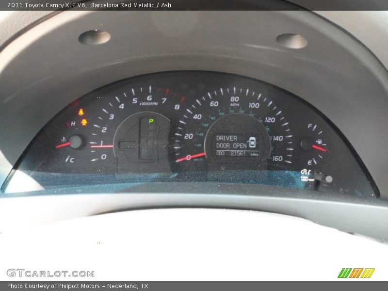 Barcelona Red Metallic / Ash 2011 Toyota Camry XLE V6