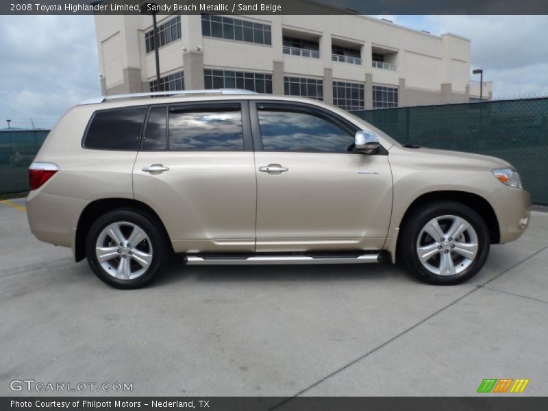 Sandy Beach Metallic / Sand Beige 2008 Toyota Highlander Limited