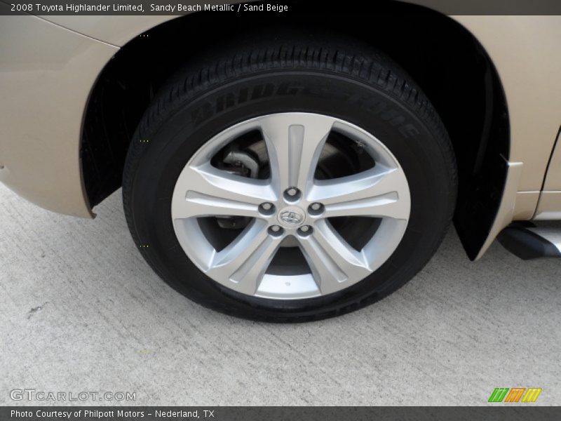 Sandy Beach Metallic / Sand Beige 2008 Toyota Highlander Limited