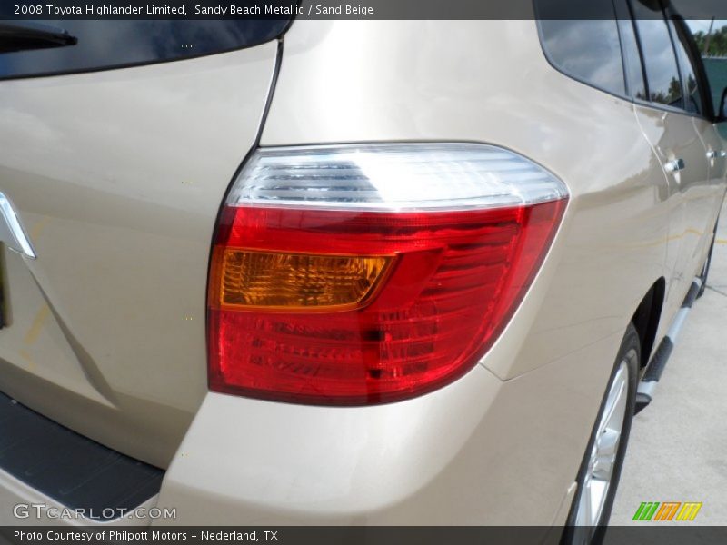 Sandy Beach Metallic / Sand Beige 2008 Toyota Highlander Limited