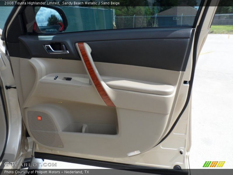 Sandy Beach Metallic / Sand Beige 2008 Toyota Highlander Limited