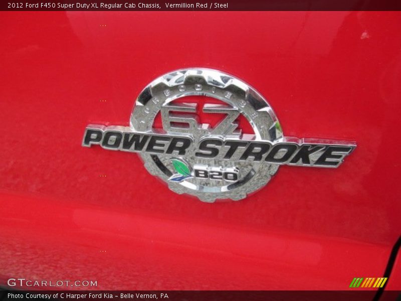 Vermillion Red / Steel 2012 Ford F450 Super Duty XL Regular Cab Chassis