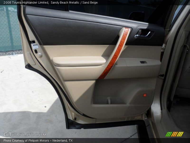 Sandy Beach Metallic / Sand Beige 2008 Toyota Highlander Limited