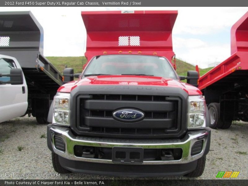 Vermillion Red / Steel 2012 Ford F450 Super Duty XL Regular Cab Chassis