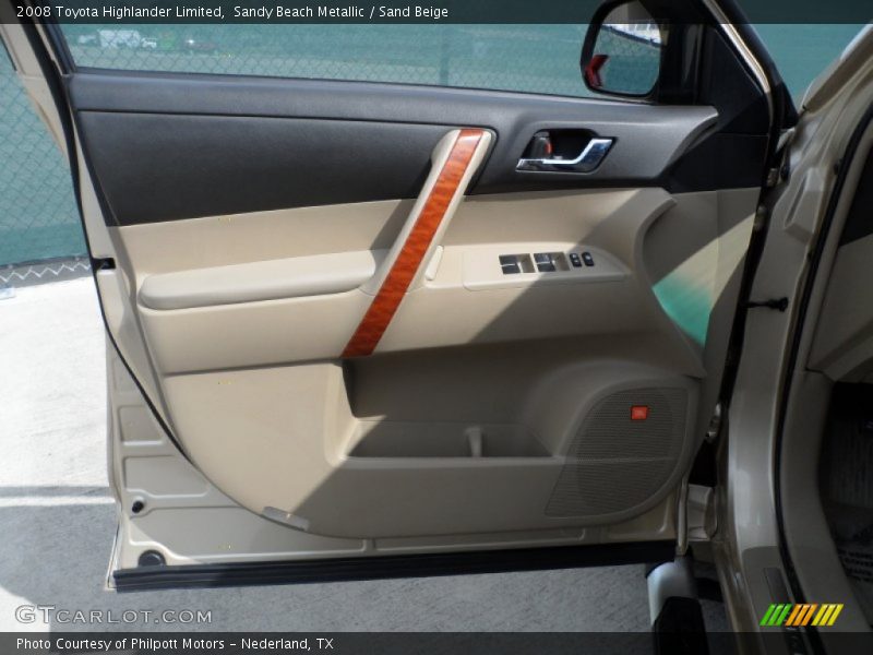 Sandy Beach Metallic / Sand Beige 2008 Toyota Highlander Limited