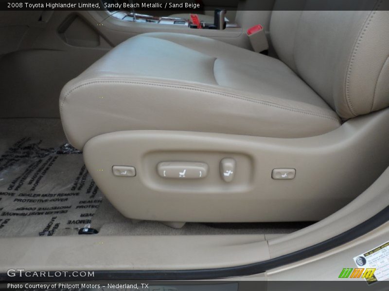 Sandy Beach Metallic / Sand Beige 2008 Toyota Highlander Limited