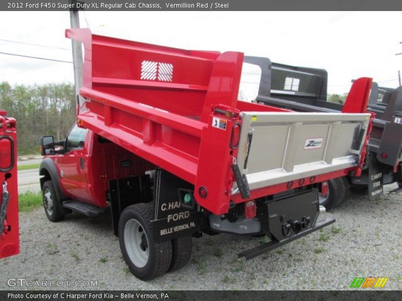 Vermillion Red / Steel 2012 Ford F450 Super Duty XL Regular Cab Chassis
