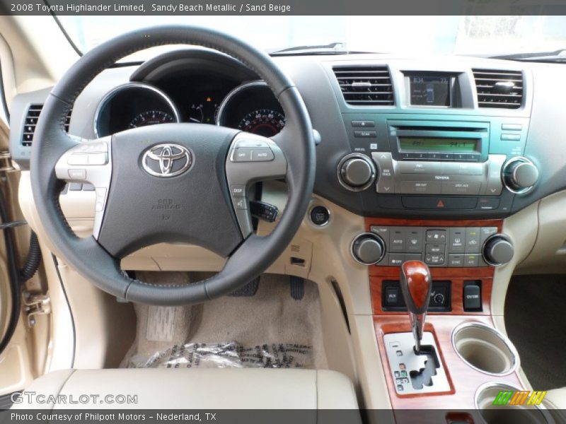 Sandy Beach Metallic / Sand Beige 2008 Toyota Highlander Limited