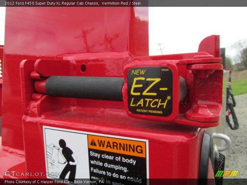 Vermillion Red / Steel 2012 Ford F450 Super Duty XL Regular Cab Chassis