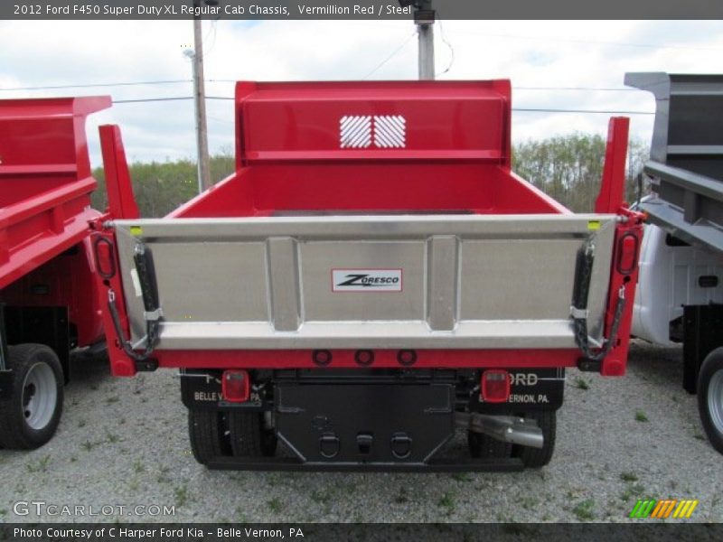 Vermillion Red / Steel 2012 Ford F450 Super Duty XL Regular Cab Chassis
