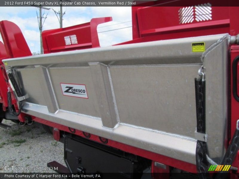 Vermillion Red / Steel 2012 Ford F450 Super Duty XL Regular Cab Chassis