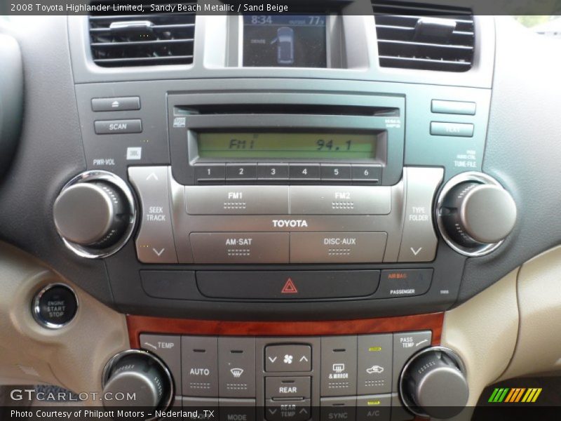 Sandy Beach Metallic / Sand Beige 2008 Toyota Highlander Limited