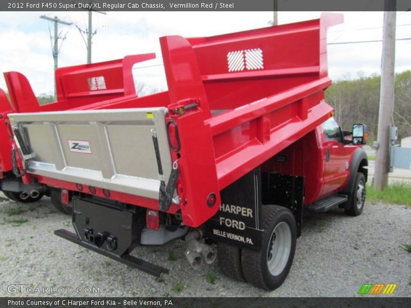 Vermillion Red / Steel 2012 Ford F450 Super Duty XL Regular Cab Chassis