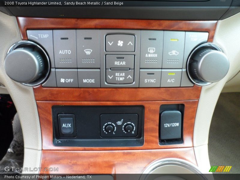 Sandy Beach Metallic / Sand Beige 2008 Toyota Highlander Limited