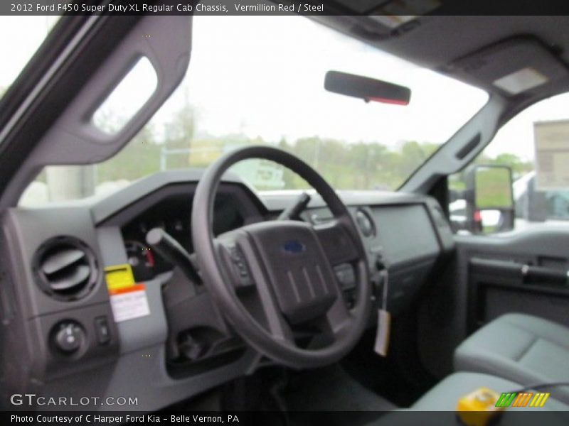 Vermillion Red / Steel 2012 Ford F450 Super Duty XL Regular Cab Chassis