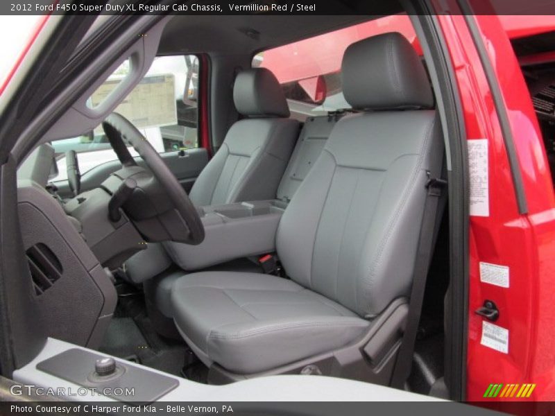  2012 F450 Super Duty XL Regular Cab Chassis Steel Interior