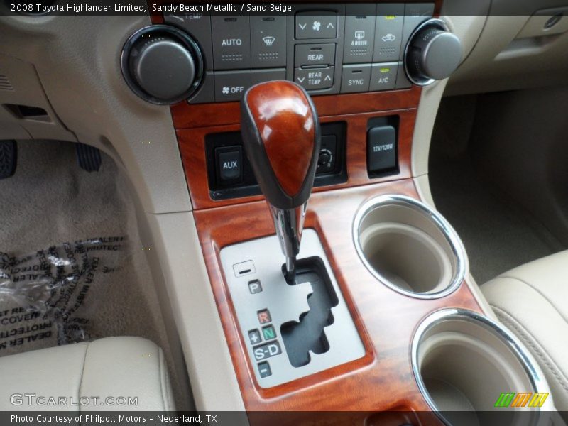 Sandy Beach Metallic / Sand Beige 2008 Toyota Highlander Limited