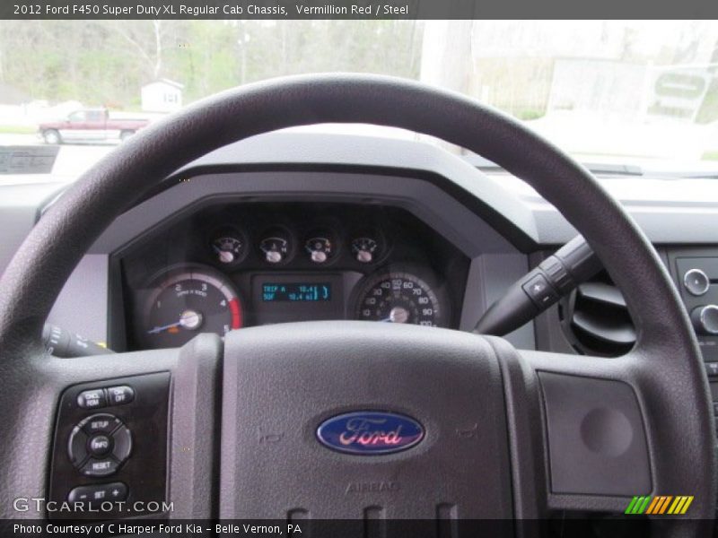 Vermillion Red / Steel 2012 Ford F450 Super Duty XL Regular Cab Chassis