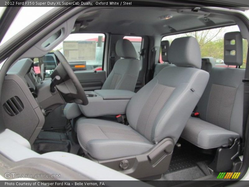  2012 F350 Super Duty XL SuperCab Dually Steel Interior