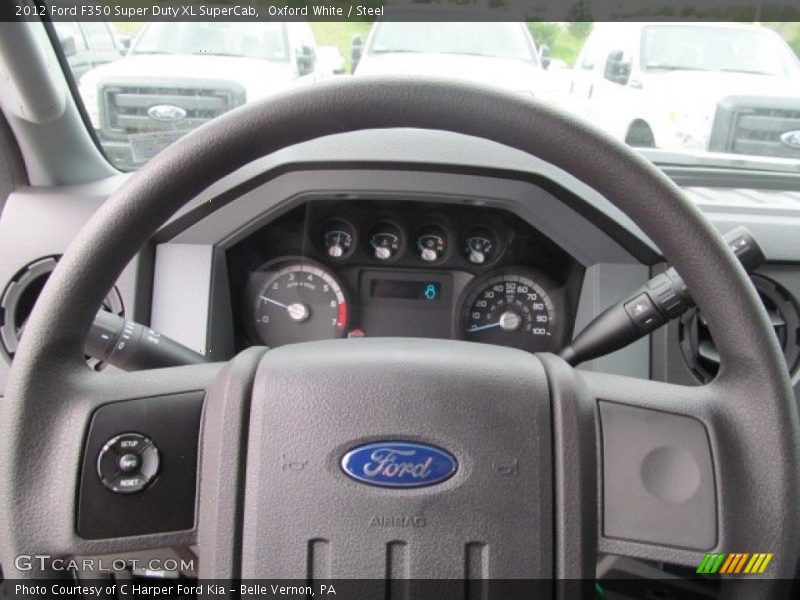 Oxford White / Steel 2012 Ford F350 Super Duty XL SuperCab