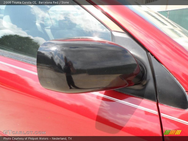 Barcelona Red / Stone 2008 Toyota Corolla CE