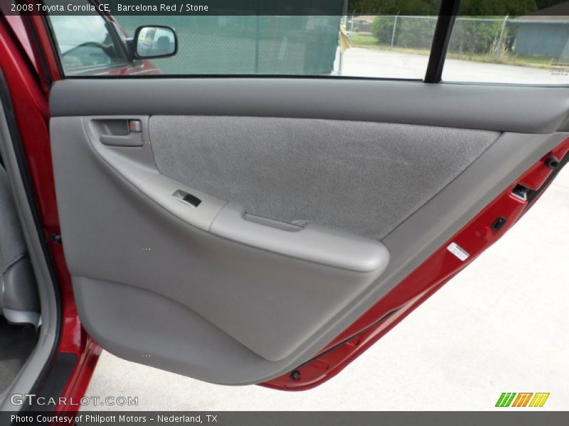 Barcelona Red / Stone 2008 Toyota Corolla CE