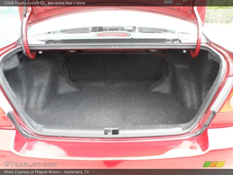 Barcelona Red / Stone 2008 Toyota Corolla CE