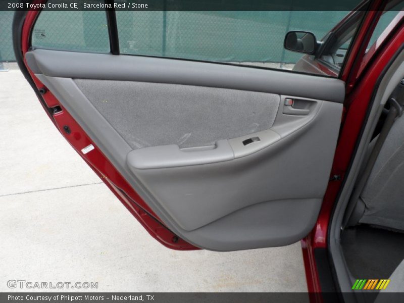 Barcelona Red / Stone 2008 Toyota Corolla CE