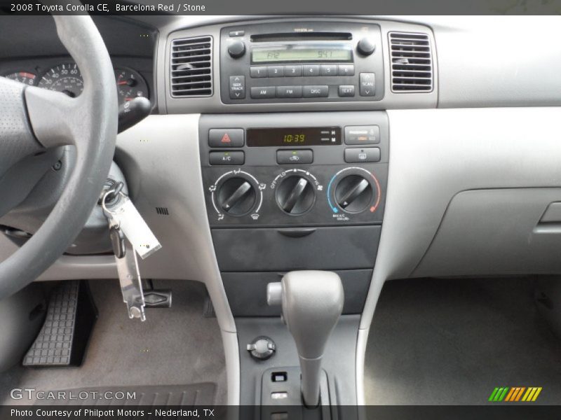 Barcelona Red / Stone 2008 Toyota Corolla CE