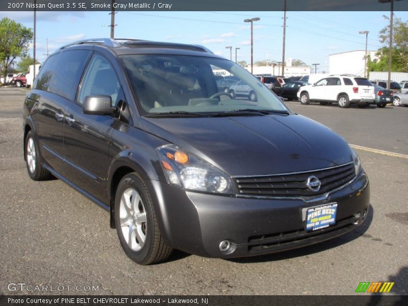 Smoke Gray Metallic / Gray 2007 Nissan Quest 3.5 SE