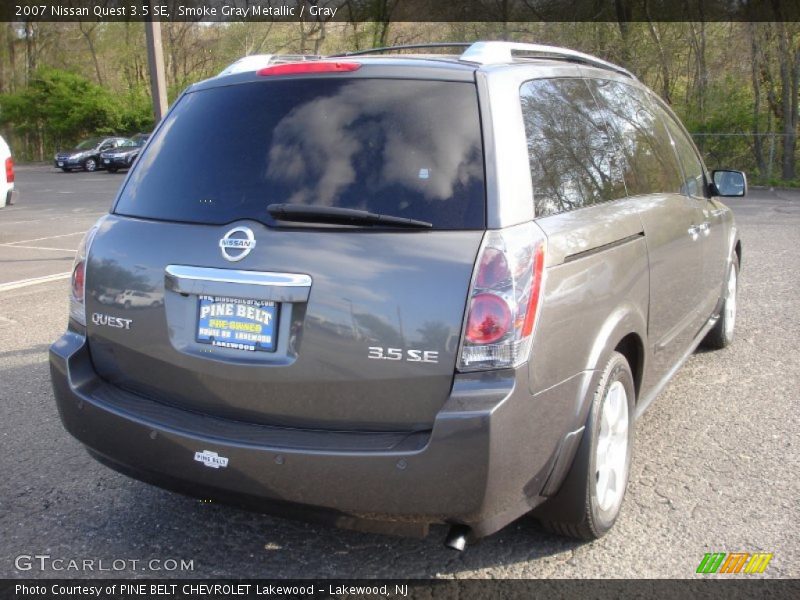 Smoke Gray Metallic / Gray 2007 Nissan Quest 3.5 SE
