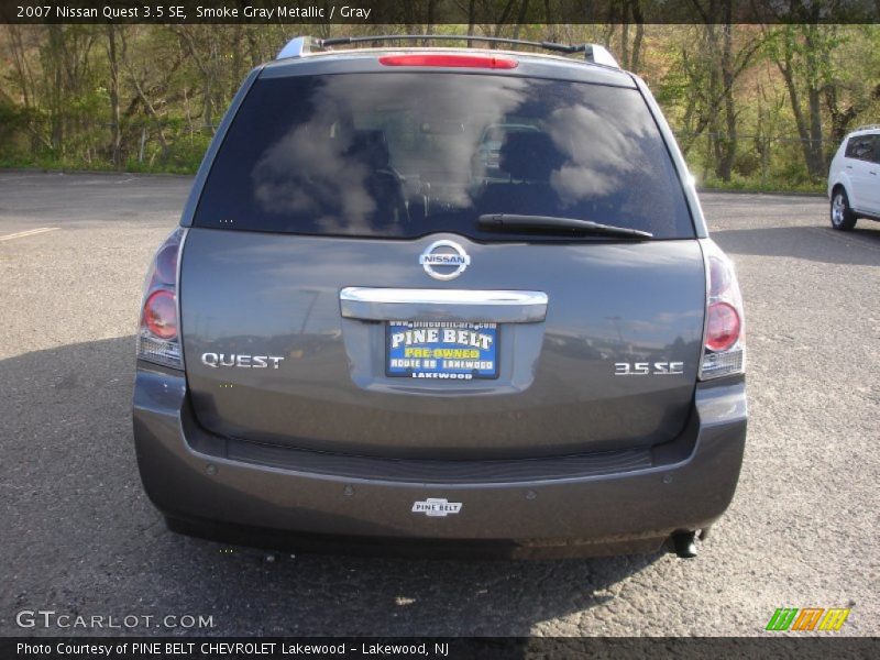 Smoke Gray Metallic / Gray 2007 Nissan Quest 3.5 SE