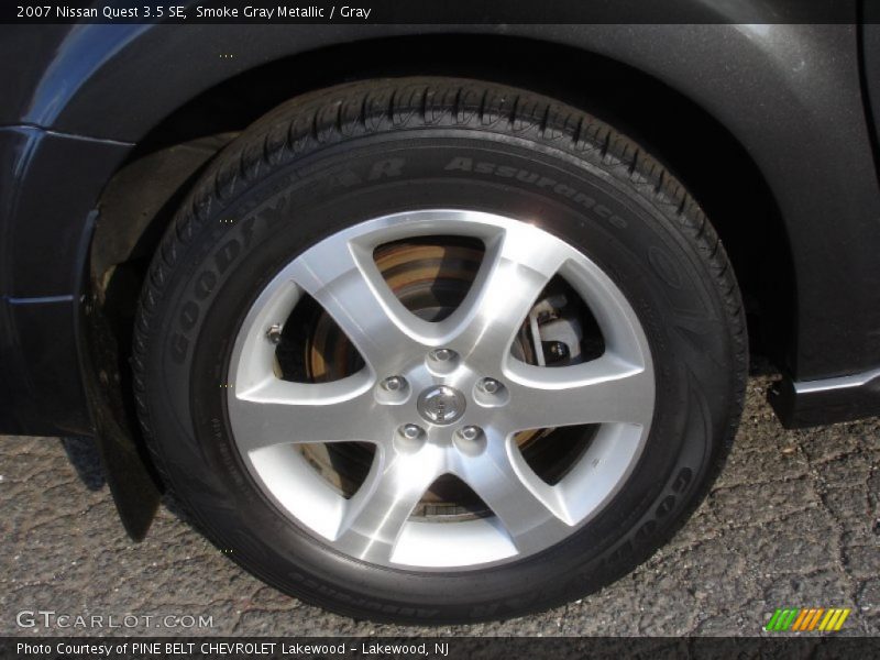 Smoke Gray Metallic / Gray 2007 Nissan Quest 3.5 SE