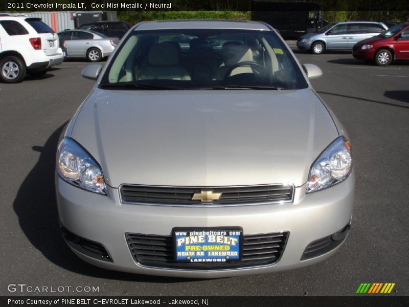 Gold Mist Metallic / Neutral 2011 Chevrolet Impala LT